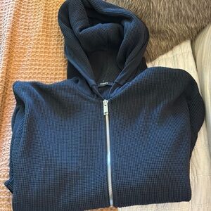 THEORY men’s waffle hoodie